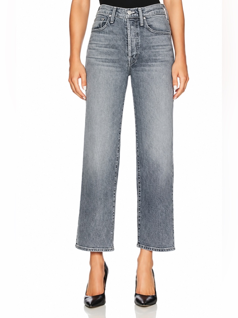 MOTHER The Rambler Ankle SUPERIOR Jeans Grey Size 27